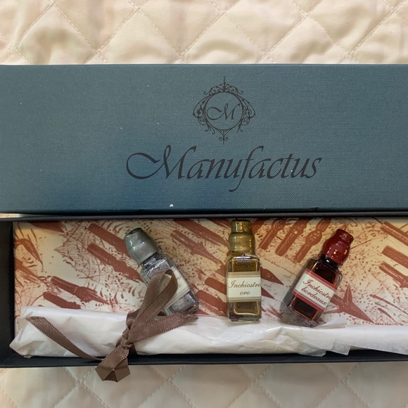 Traditional Glass Writing Stylus with 3 small bottles of Ink - Italian Made - Picture 3 of 4